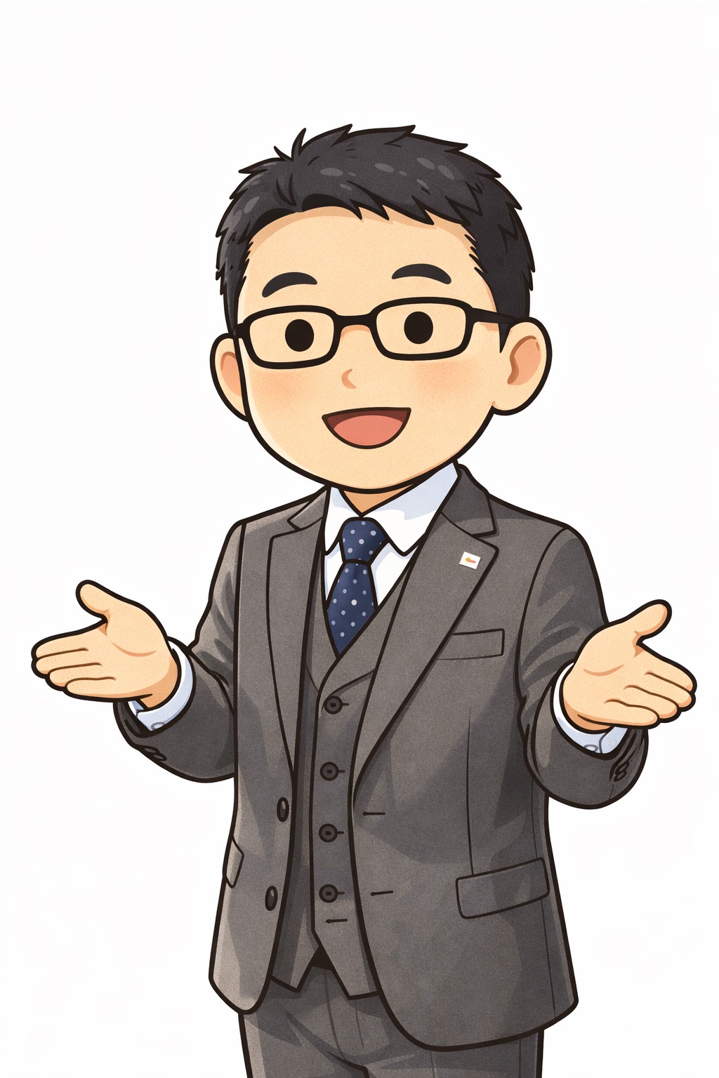 毛利先生のキャラクターイラスト